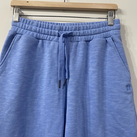 Sweaty Betty High Waist Essential Taper Oversized Trouser Coast Blue Size S - Picture 7 of 16